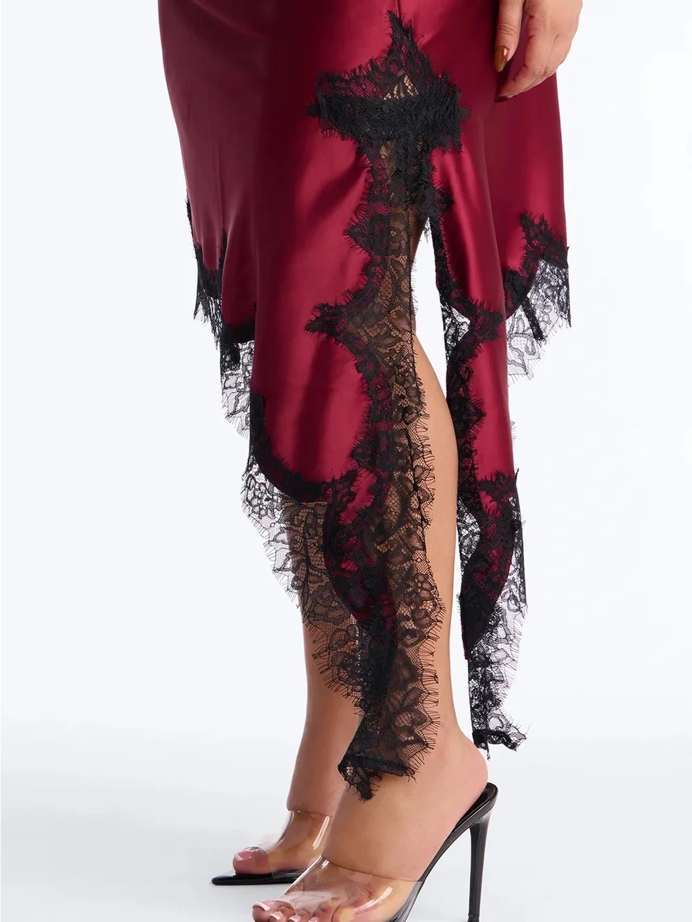 Fashion Nova asymmetrical red